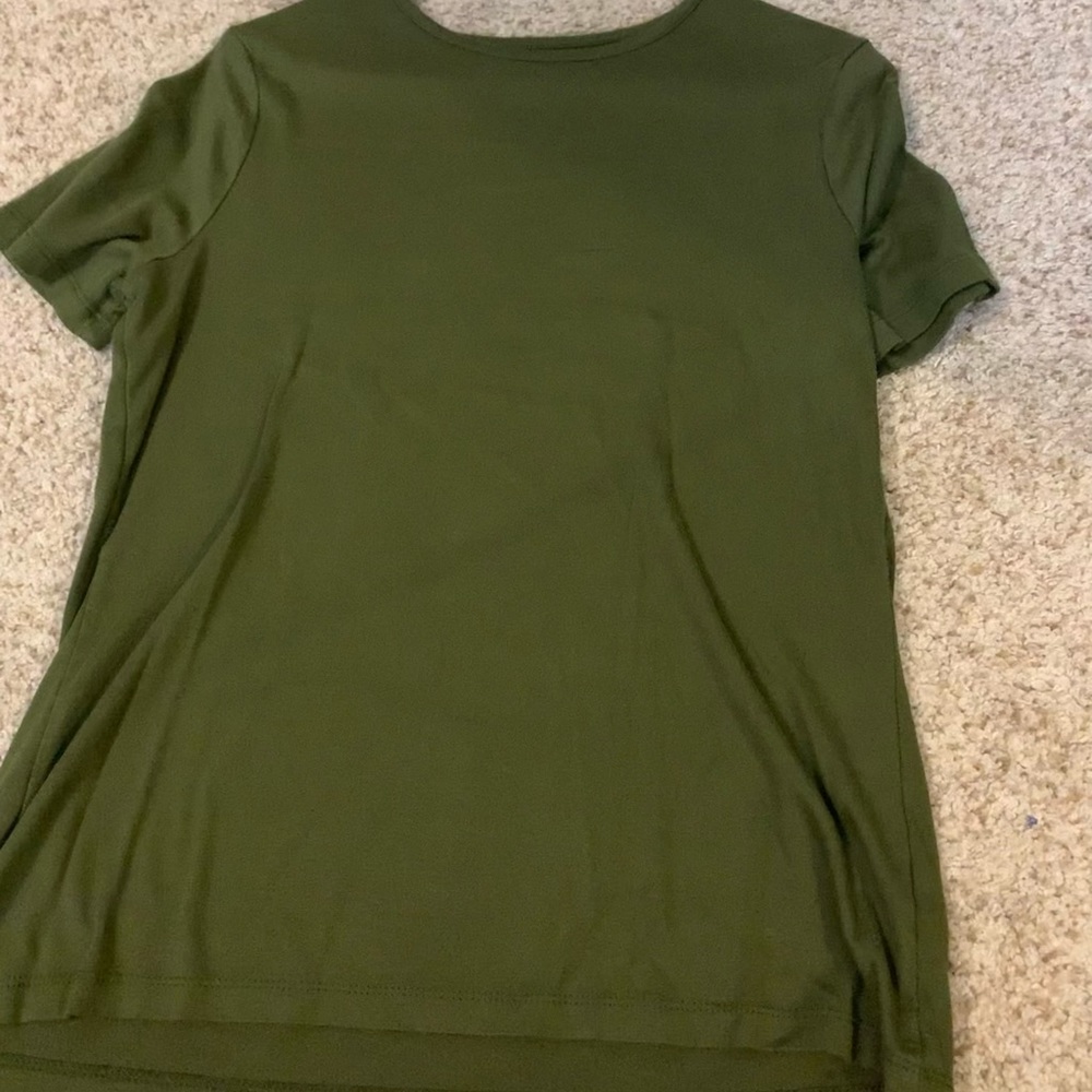 army green shirt